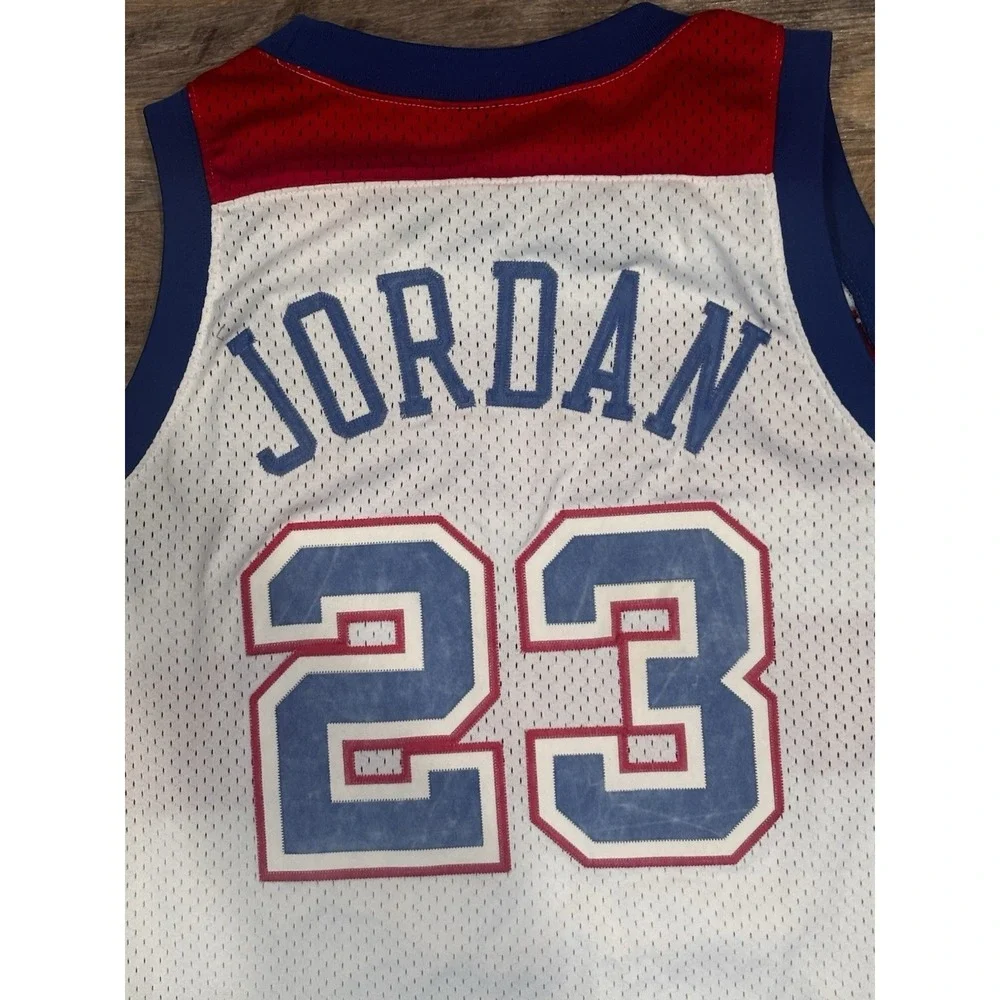 VTG Michael Jordan NIKE Washington Bullets NBA basketball Stitched 23 Jersey Y2K